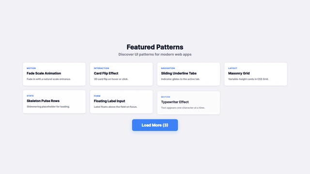 Load More Demo Video Template